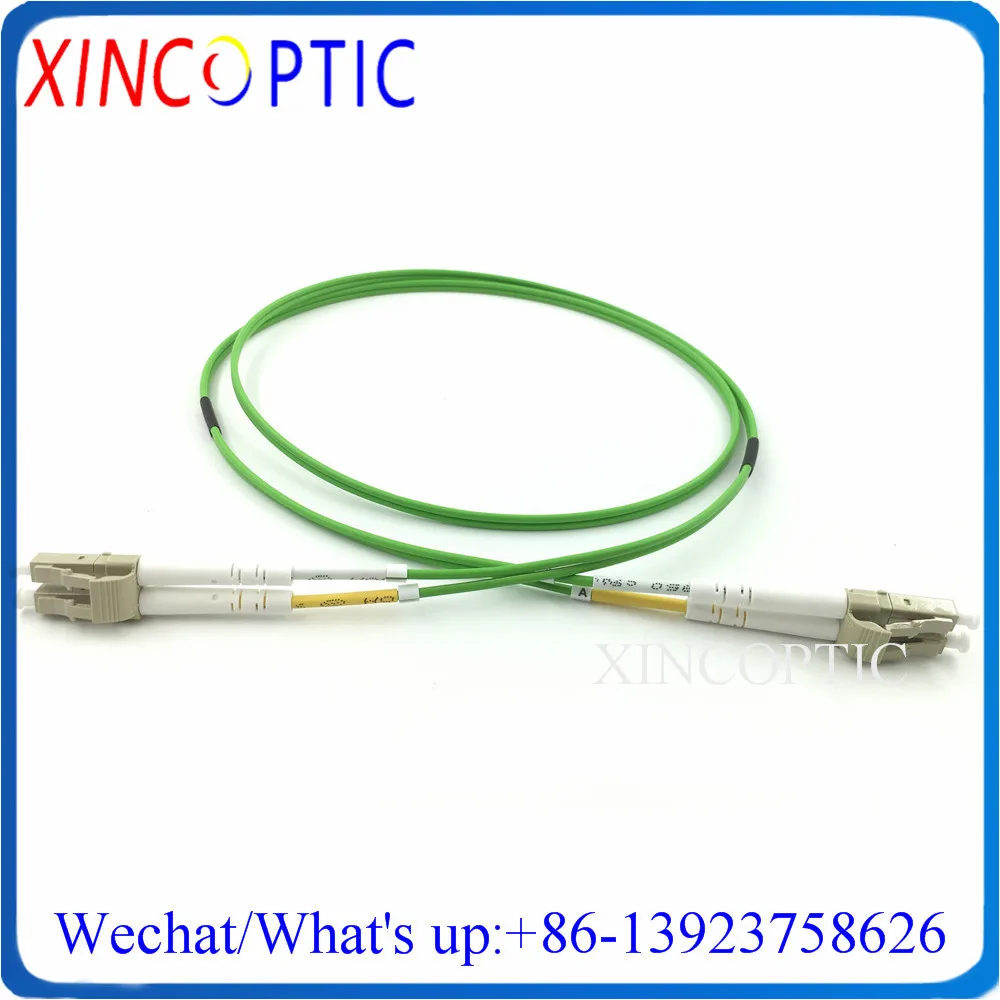 

SC/ST/FC/LCUPC MM Duplex OM5 2.0mm 45M Lime Green PVC Jacket Multimode DX Dual Fiber Optic FTTH FTTA Patch Cord Cable Jumper