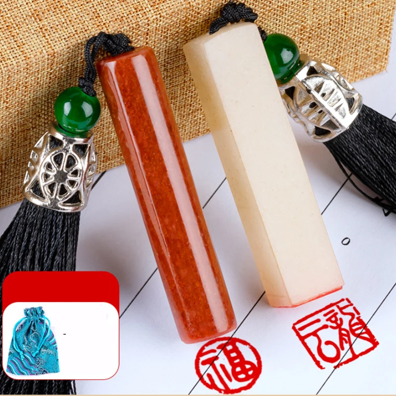 Stone Stamps Round Seals Customized Artist Personal Name Seals Chinese Soft Hard Pen Calligraphy Seals Calligraphy Painting Seal