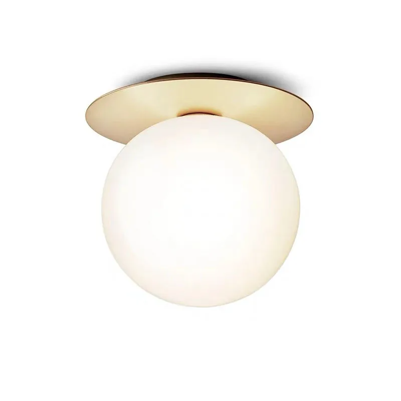 Modern Glass Ball Ceiling Light Fixture Bedroom Room Small Lamp Hallway Stairs Aisel Home Lighting Lamparas De Techo Colgantes