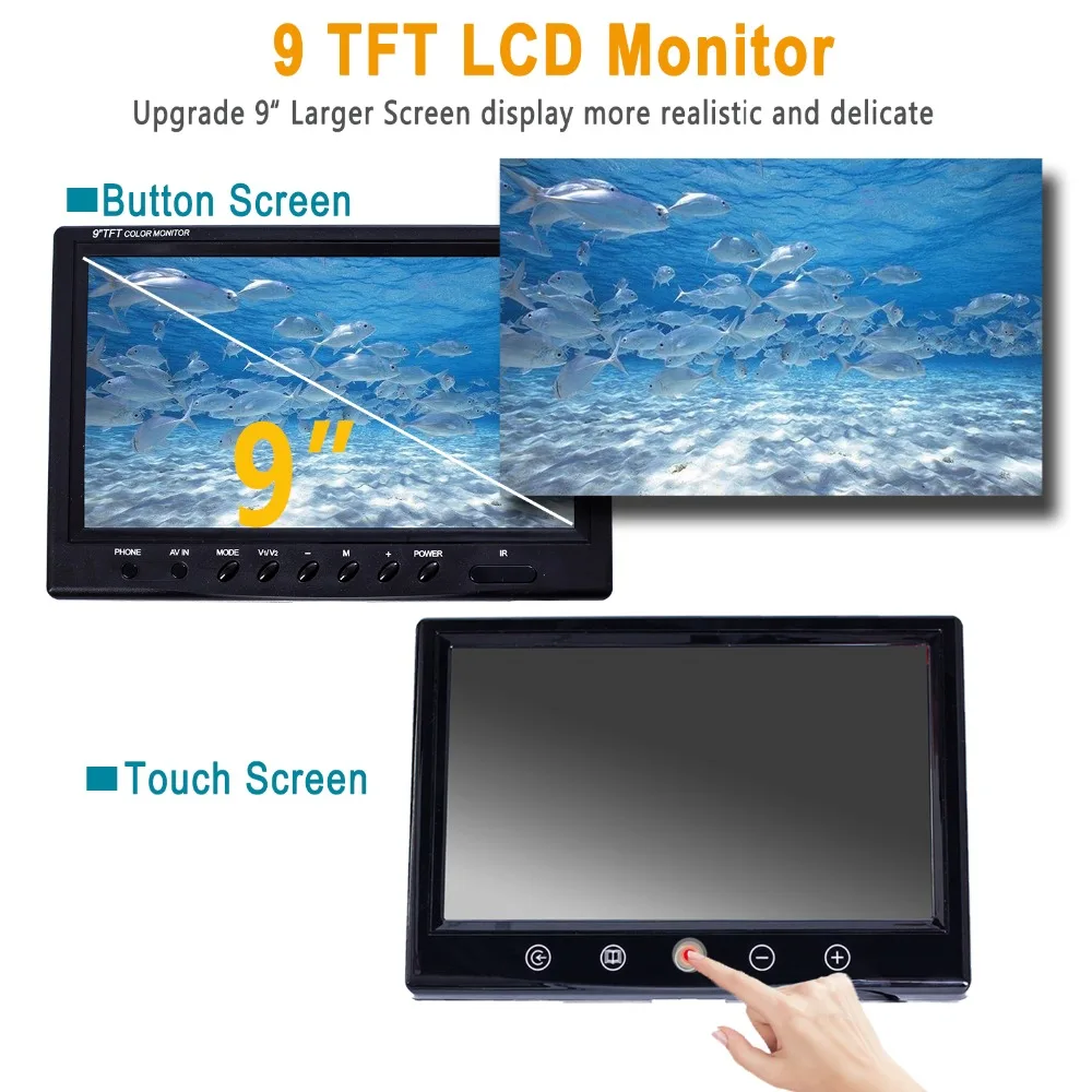 7-Inch/ 9-Inch HD Display Screen for Pipe Inspection Camera  SYANSPAN  Drain Sewer Pipeline Industrial Endoscope System Monitor