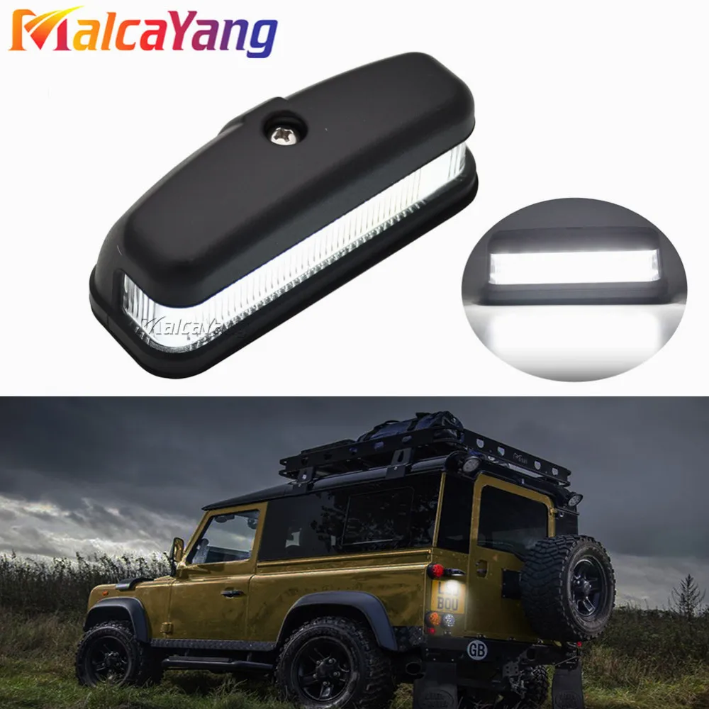 LED Number License Plate Light Lamps For Land Rover Defender 90 110 130 Series 2 2A 3 XFC100550 PRC7255 Replacement Car Styling