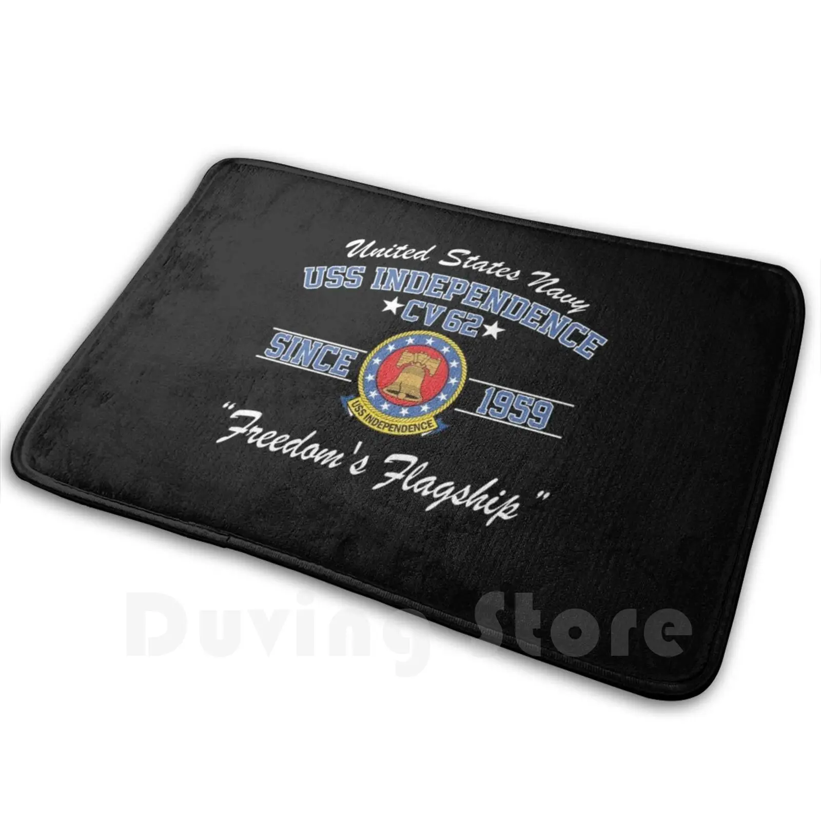 Uss Cv-62 Alfombra Alfombra Cojín Suave Uss Cv 62 Cv 62 Parche Logo Emblema Crest Insignia Us Navy Carrier