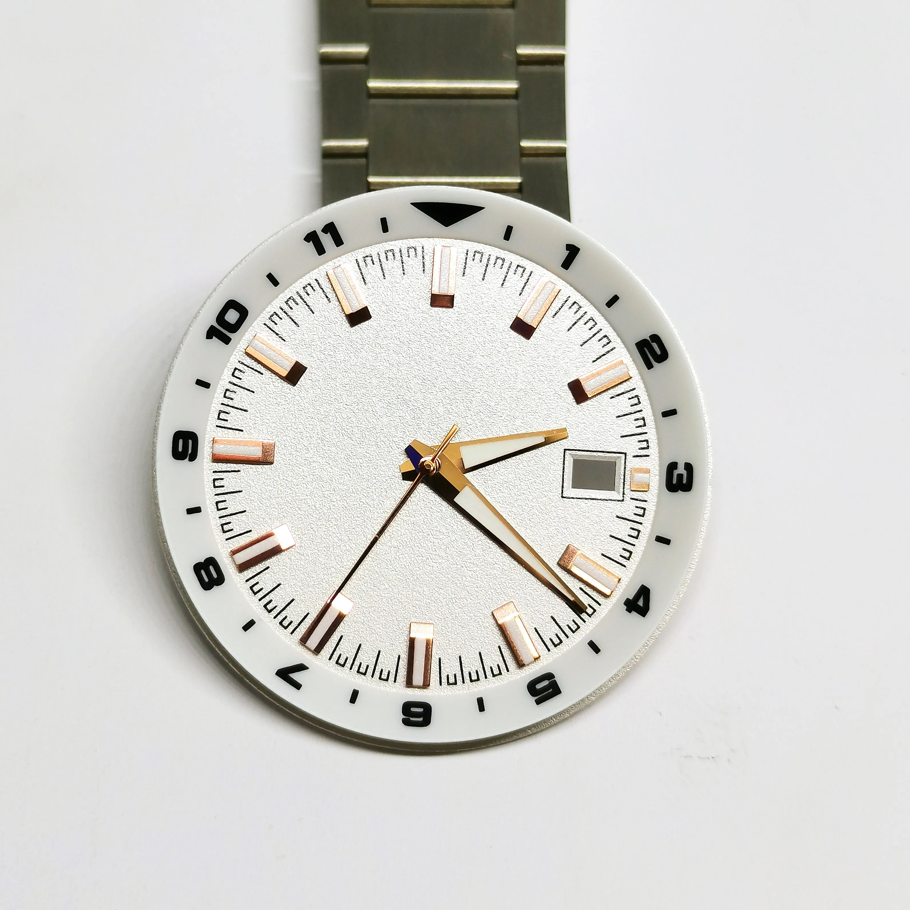 New Watch Part 36.8MM Dial Add Hands Green Luminous Fit NH35 Automatic Movement