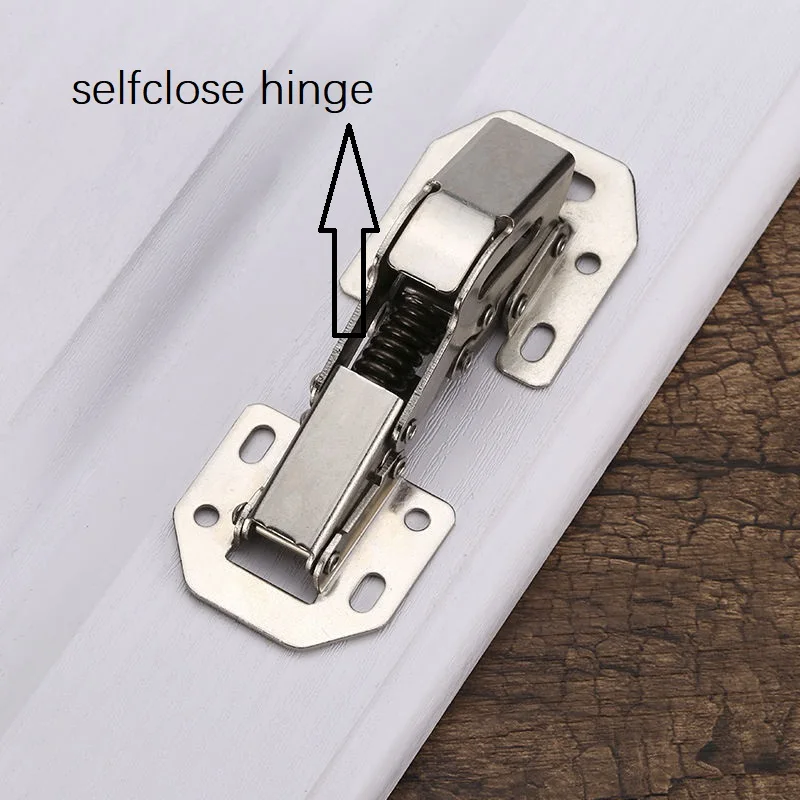 3-4 Inch 90 Degree Thicken Free Drilling Hole Cabinet Door Soft Closing Hydraulic Buffer Hinge Furniture Hardware