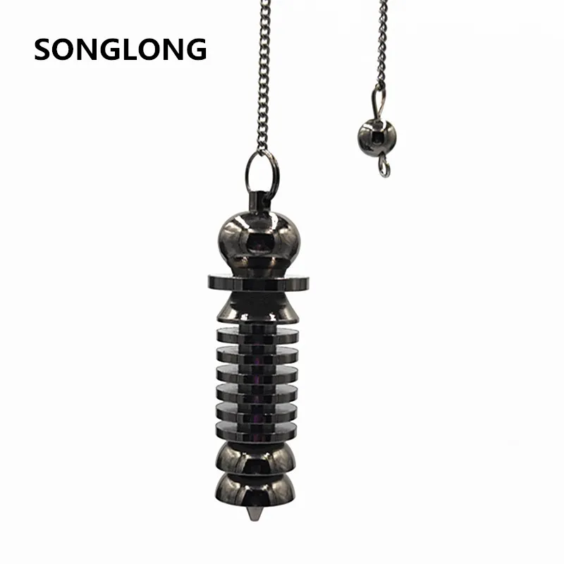 Spiral column Metal spirit swing  divination hypnosis metal brass non-crystal metal copper solid standard pendulum energy therap