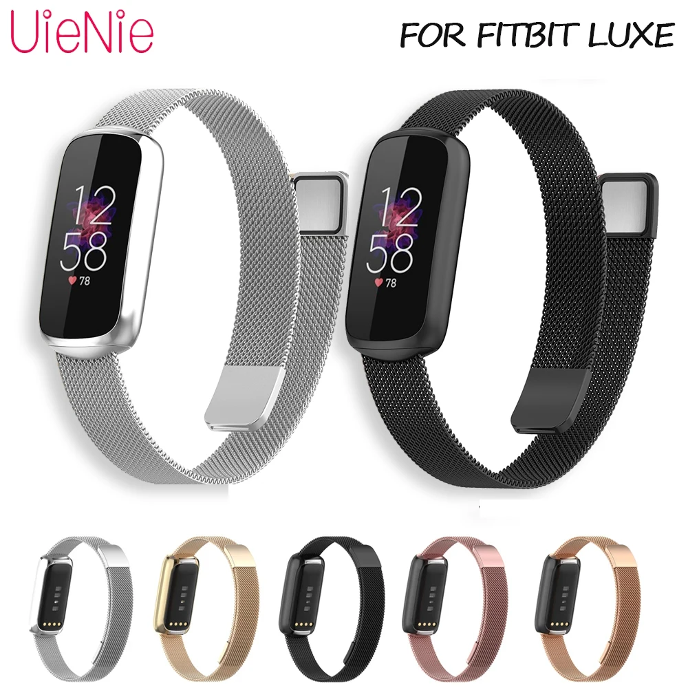 

Magnetic Metal Band Stainless Steel Watch Wrist Strap For Fitbit Luxe Adjustable Loop Replacement Watch Belt For Fitbit Luxe