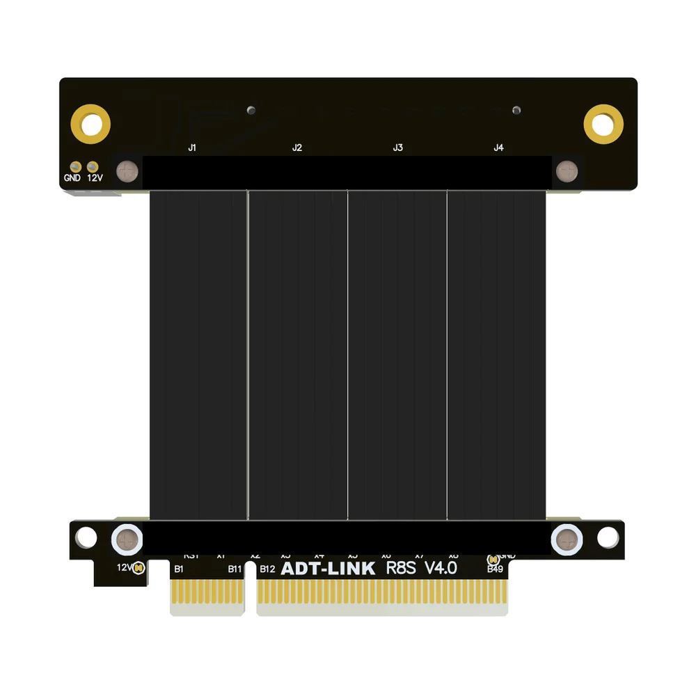 Imagem -06 - Pcie 4.0 x8 para x8 Cabo de Extensão Adaptador de Conversão Placa de Rede sem Fio Capture Card Usb Riser Suporte