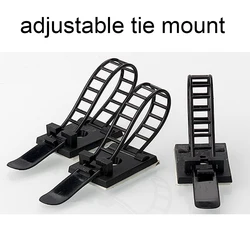 cable tie Mounts 10pcs Cable Clips 18*25 Clamp For Wire Tie Cable Mount Adjustable Cable Tie Fix Holder Clips Black Color