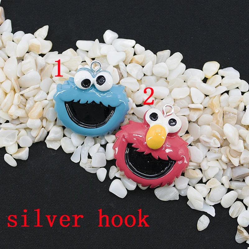 12pcs/lot  Ear Charms Cute Cartoon Devil Candy DIY Resin Cabochon Pendant Flatback Homemade Girl Friendship Gift