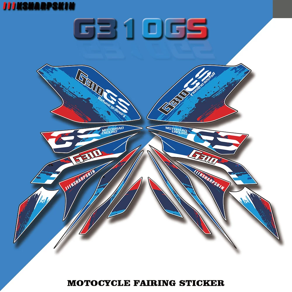 

Personalized motorcycle body protection sticker, reflective decal, fairing decoration sticker, suitable for BMW G310GS