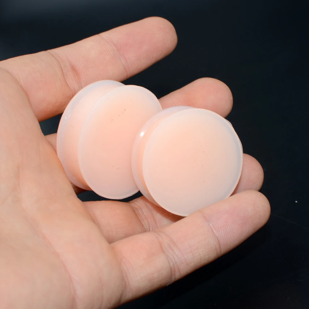 Pair Supersize Silicone Saddle Ear Plugs Large Gauge Ear Tunnel Flesh Ear Gauges Expander Piercings Ear Stretchers 3mm-50mm