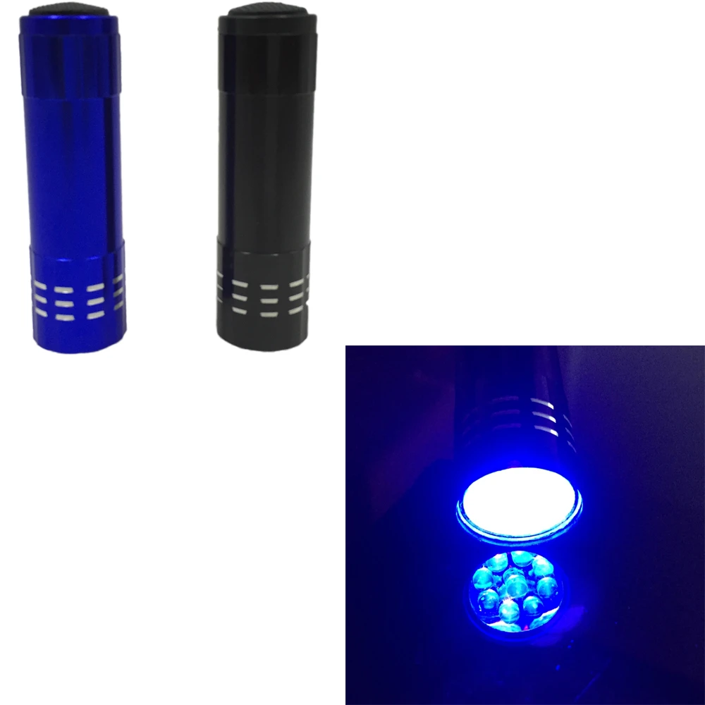 1Pcs Ultraviolet Lamp 365nm 395nm LED UV Flashlight Ultraviolet Flashlight Torch Light Ultra Violet Flash Light 395nm Blacklight