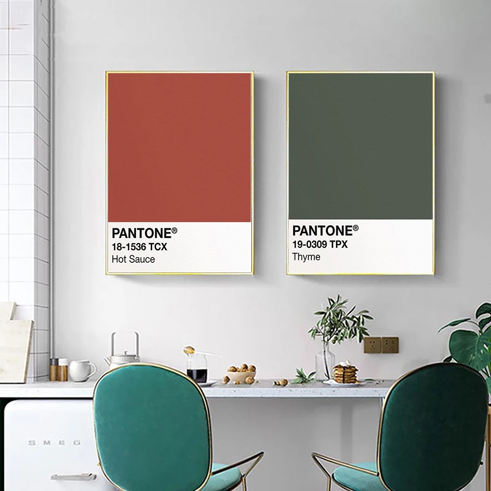 بانتون اللون خطابات أنماط المشارك يطبع الوردي الأصفر الأخضر الحديثة حائط لوح رسم الفن صور غرفة المعيشة ديكور المنزل