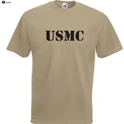 Newest 2019 Men T-Shirt Fashion USMC T-Shirt Bis Size 3Xl Party Funshirt Mottoshirt Army Military USA O Neck Tee Shirt