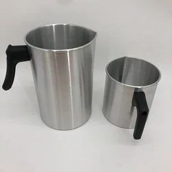 1.2/1.8/3L Wax Melting Pot Pouring Pitcher Jug for Candle Making Tool Pouring Pot Home DIY Stainless Steel/Aluminum Candle Store