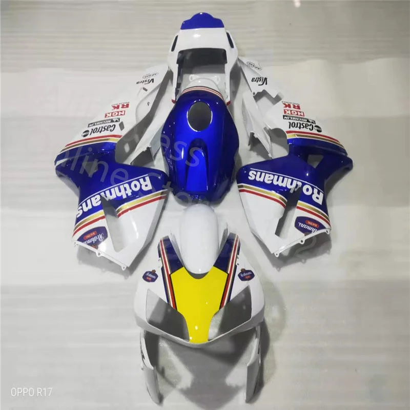 Injection mold  fairings for HONDA CBR600RR 03-04 CBR 600 RR 03 04 F5 2003 2004 CBR600 2003-2004 ABS white blue yellow  body