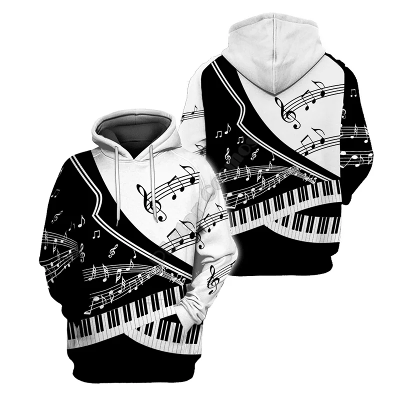 Piano Music hoodies Fashion Pullover 3D Printed Zipper Hoodies/Sweatshirts women for men Christmas sweater