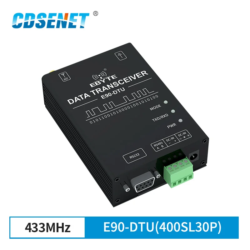 

SX1268 LoRa модемная станция передачи 400 МГц RS232 RS485 30 дБм Диапазон 10 км беспроводной Lora передатчик CDSENET Φ (400SL30P)