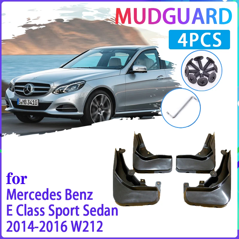 

Car Mud Flaps for Mercedes Benz E Class Sport Sedan W212 2014~2016 2015 Mudguard Splash Guards Fender Mudflaps Auto Accessories