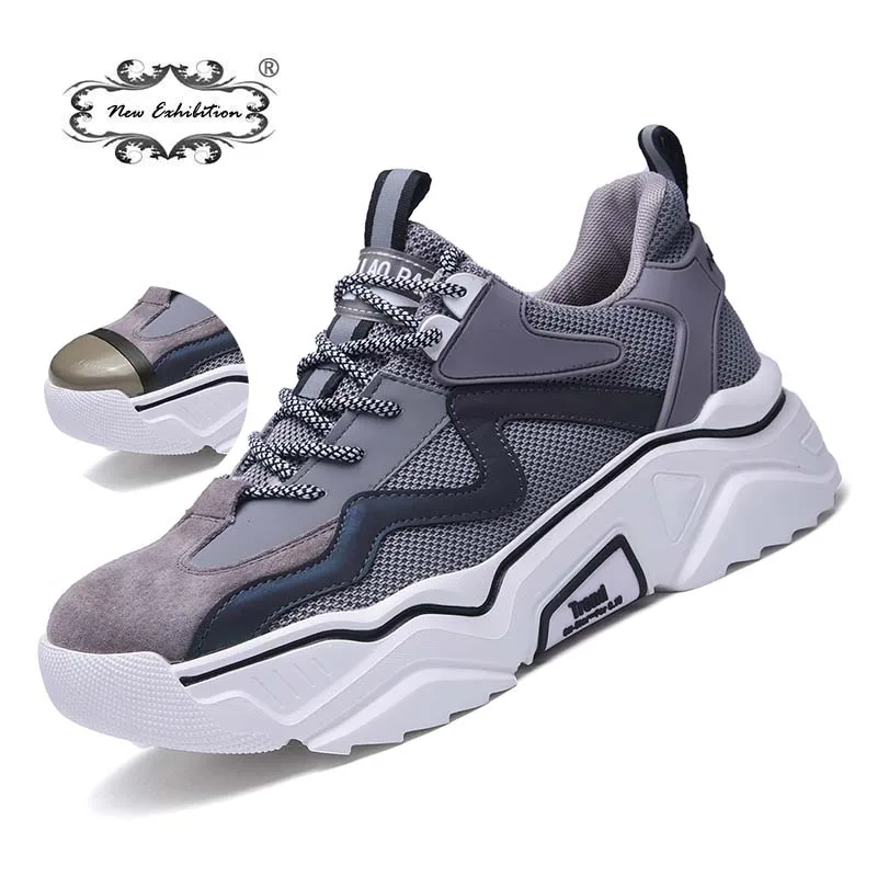 New exhibition Safety Shoes Women Steel Toe Shoes Men Work Sneakers Puncture Proof Lightweight Indestructible Work Boots Unisex