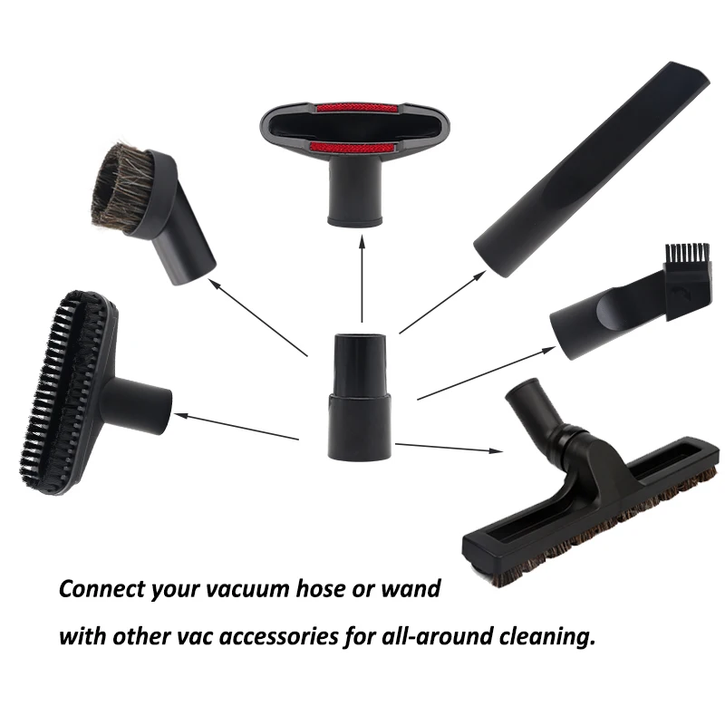 Universal Nozzle Suction Brush Head for 32mm & 35mm Vacuum Cleaner Parts Floor Carpet Brush Crevice Tool For Bed Sofa Keyboard