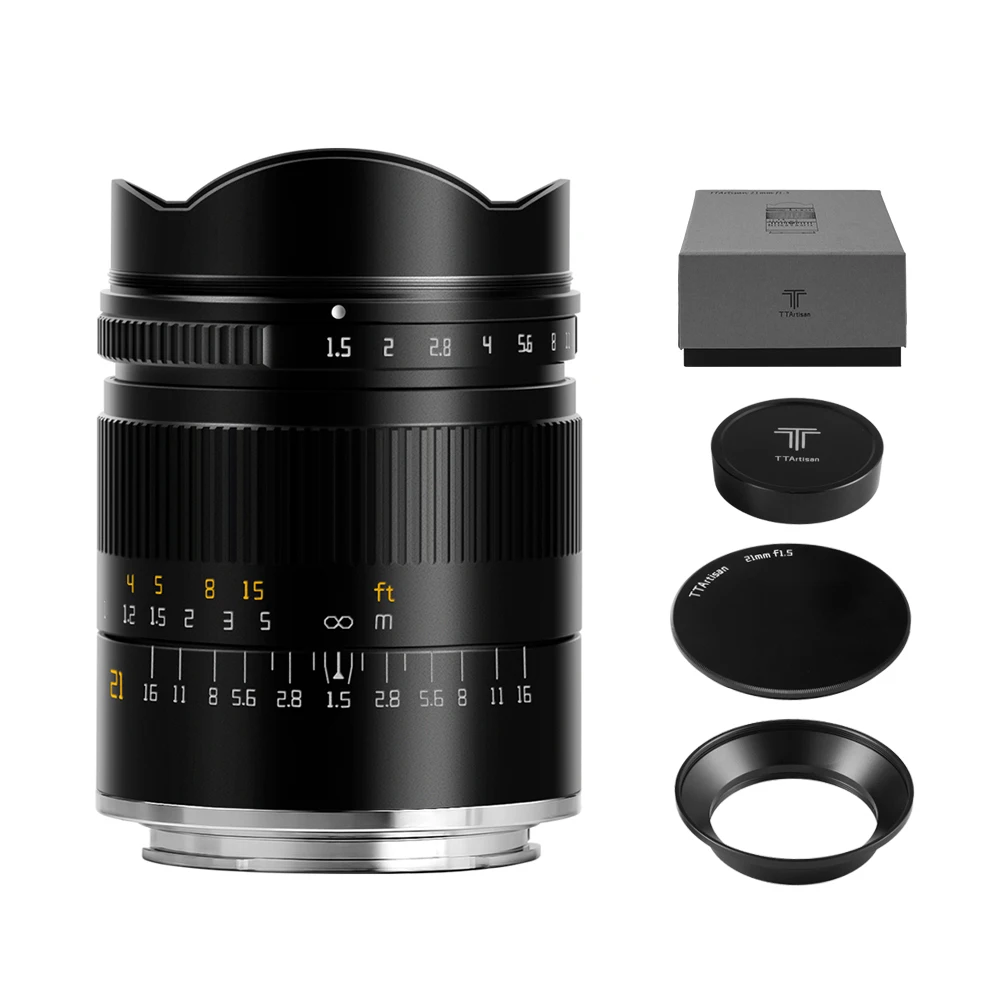 TTArtisan 21mm F1.5 Full Frame Camera Lens for Sony E Canon RF Nikon Z Sigma Lumix Leica L mount câmera lenses accessories