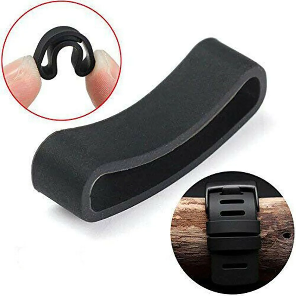 Silicone Band Keeper 28mm Strap Rubber Loop Ring Rubber Watch Bands Accessories Holder Locker Replace For Suunto Core For Ambit