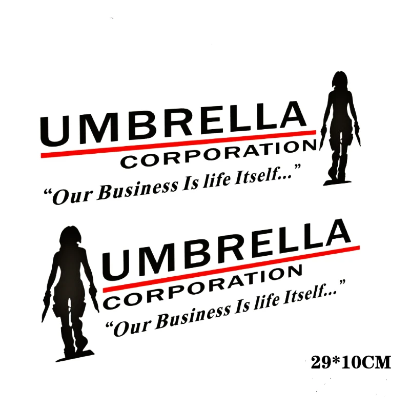 

Volkrays 2 X Umbrella Corporation, наклейка на боковую дверь, светоотражающая Автомобильная наклейка и наклейка, Аксессуары для Smart Peugeot Mini