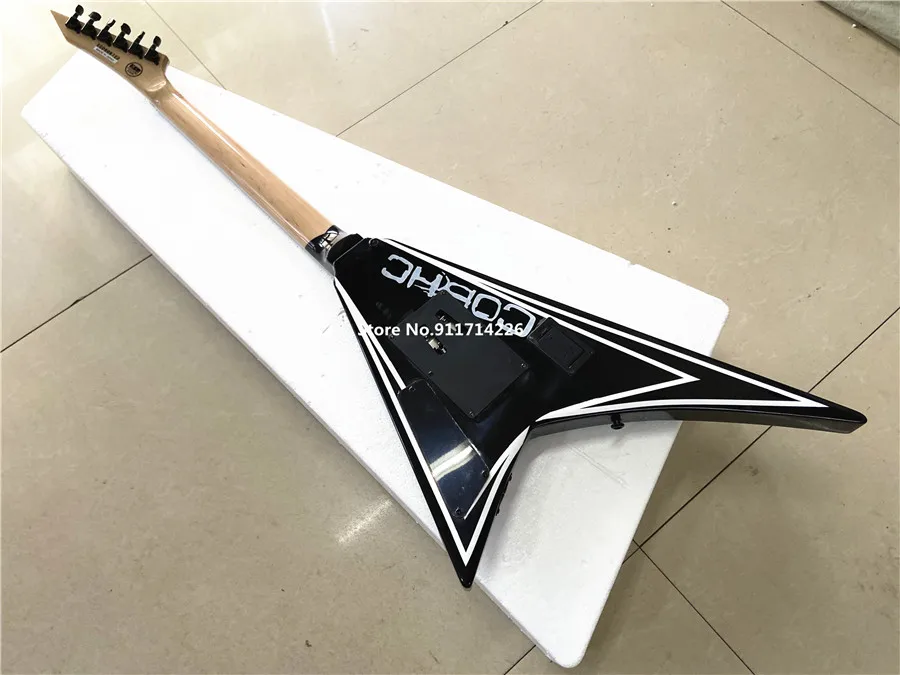 Free shipping for high quality custom version of Dovetail Fork Skull Signature electric guitar