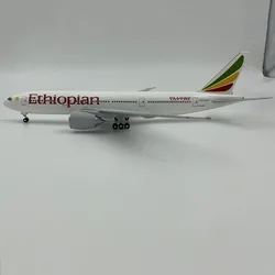 Diecast 1/200 Scale Ethiopian Airlines 777-200LR ET-ANN Plastic Simulation Aircraft Model Collection Decoration