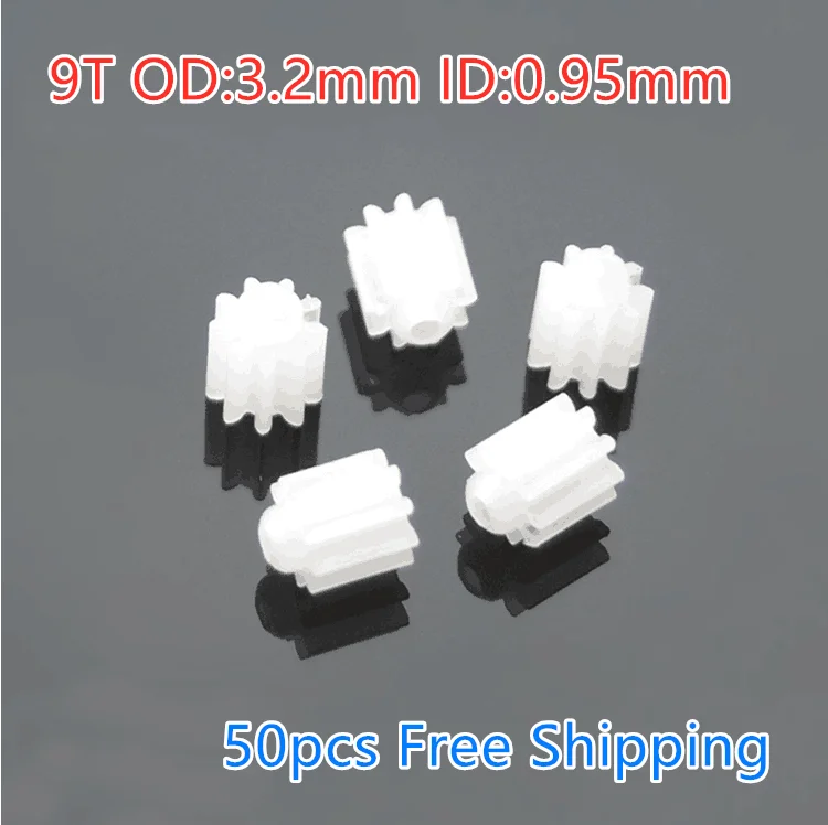 50PCS/Lot 91A Plastic Gears for Hollow Cup Motor X5C/X5A/X5 Mini 9T Teeth Gear RC Drone Quadcopter Accessories Spare Parts