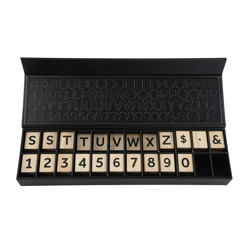 Wooden Letter Tiles for Wall Menu, Changeable Letter Board, Message Board,  Cafe Menu (400 Pieces, kraft box)