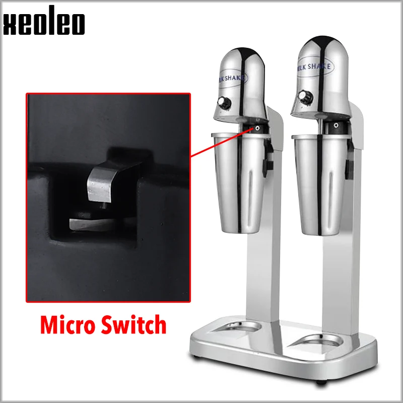 XEOLEO Milk shake machine Double cups Milkshaker Stainless steel Shaking machine 220V/110V Milk Mixer Milk Bubble tea machine