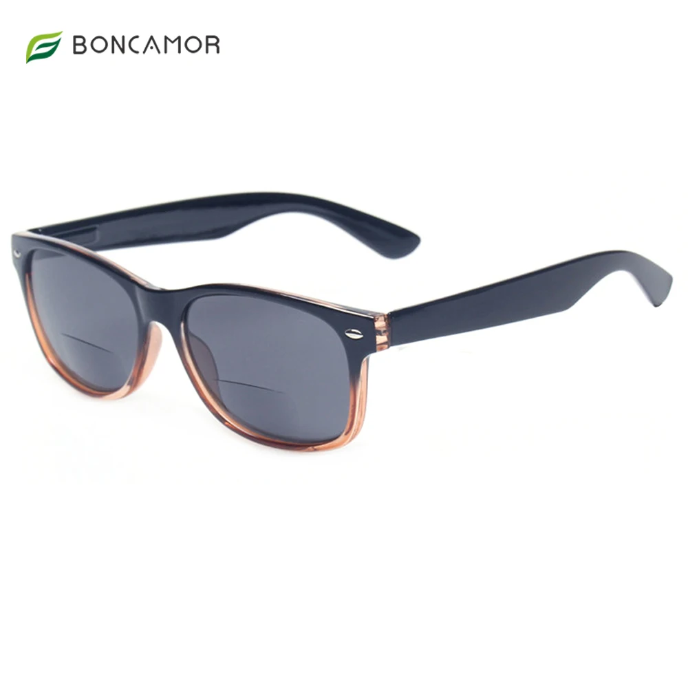 Primavera Dobradiça Lentes Cinzentas Moda Óculos de sol femininos masculinos com dioptrias Bifocal Óculos de sol de pesca ao ar livre