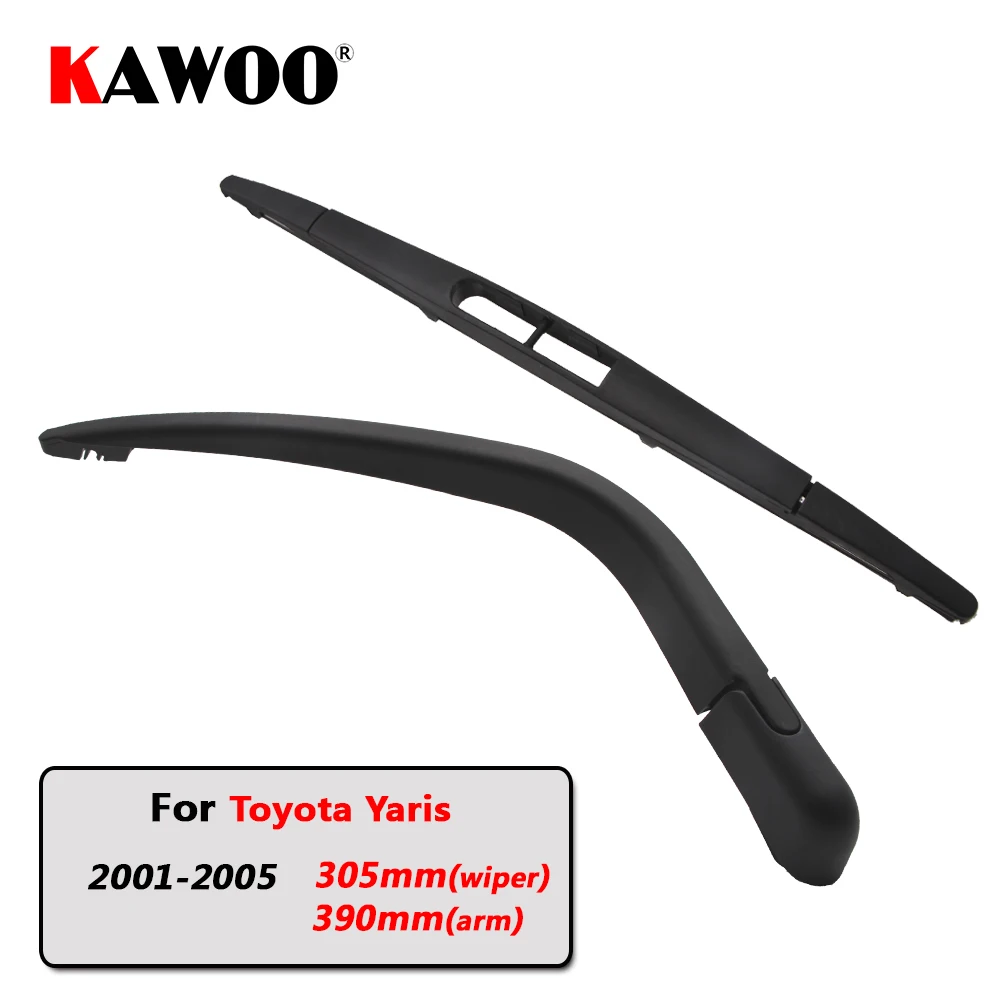 KAWOO Car Rear Wiper Blade Blades Back Window Wipers Arm For Toyota Yaris Hatchback (2001-2005) 305mm Windscreen Blade