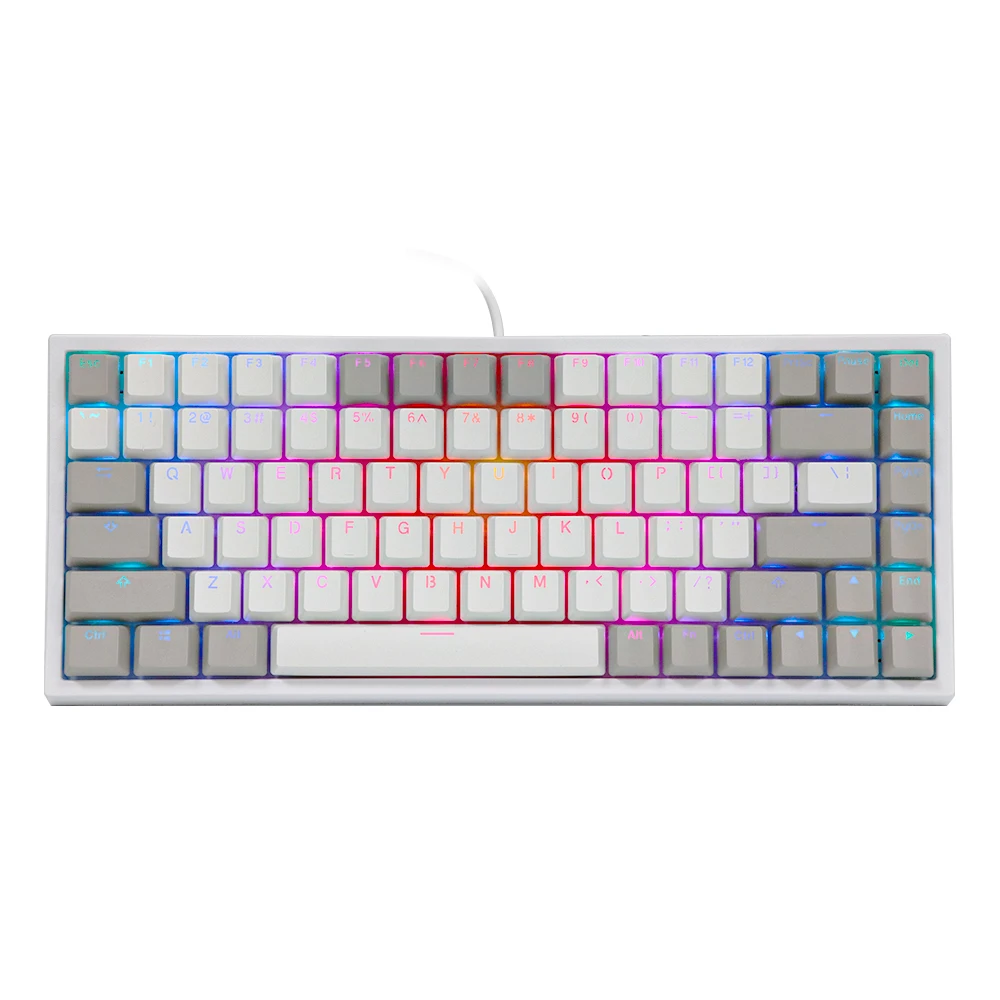 Epomaker EP84 84-Key RGB Hotswap Wired Mechanical Gaming Keyboard with PBT Dye-subbed Keycaps for Mac/Win/Gamers