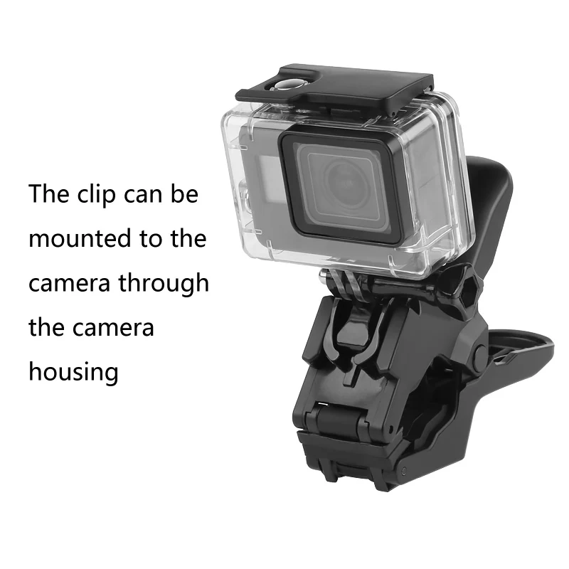 Ganasce Flex Clamp Mount con collo di cigno regolabile flessibile per GoPro Hero 10 9 8 7 6 5 Sjcam Yi 4K Action Camera treppiede accessorio