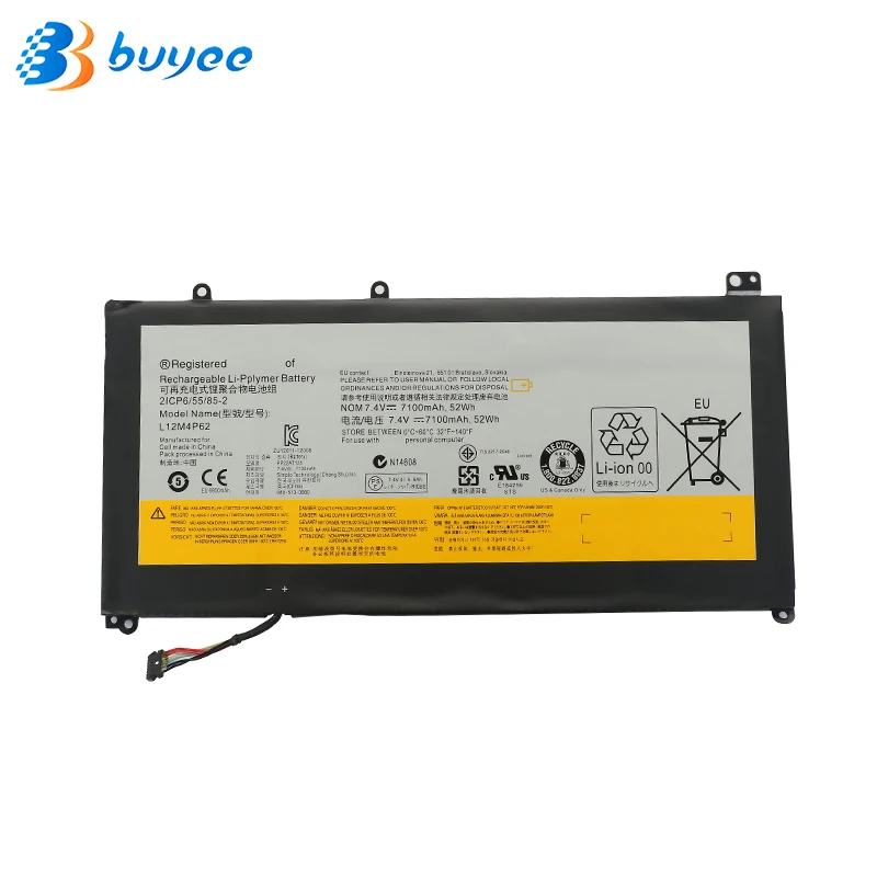 

Genuine L12M4P62 Laptop Battery For Lenovo Ideapad U430 U530 Touch Series Notebooks U430P-20269 U530-20289 L12L4P62 7.4V 52WH