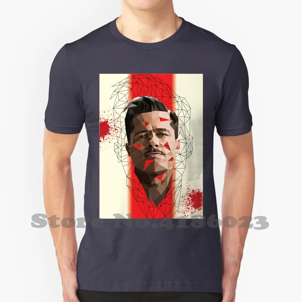 Lt. Raine 100% Cotton T-Shirt Lt Raine Inglorious Basterds Brad Pitt