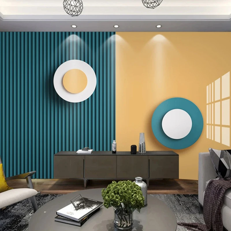 Custom Mural Wallpaper Modern Creative 3D Stereoscopic Nordic Style Contrast Color Geometric Wall Background Painting Art Photo