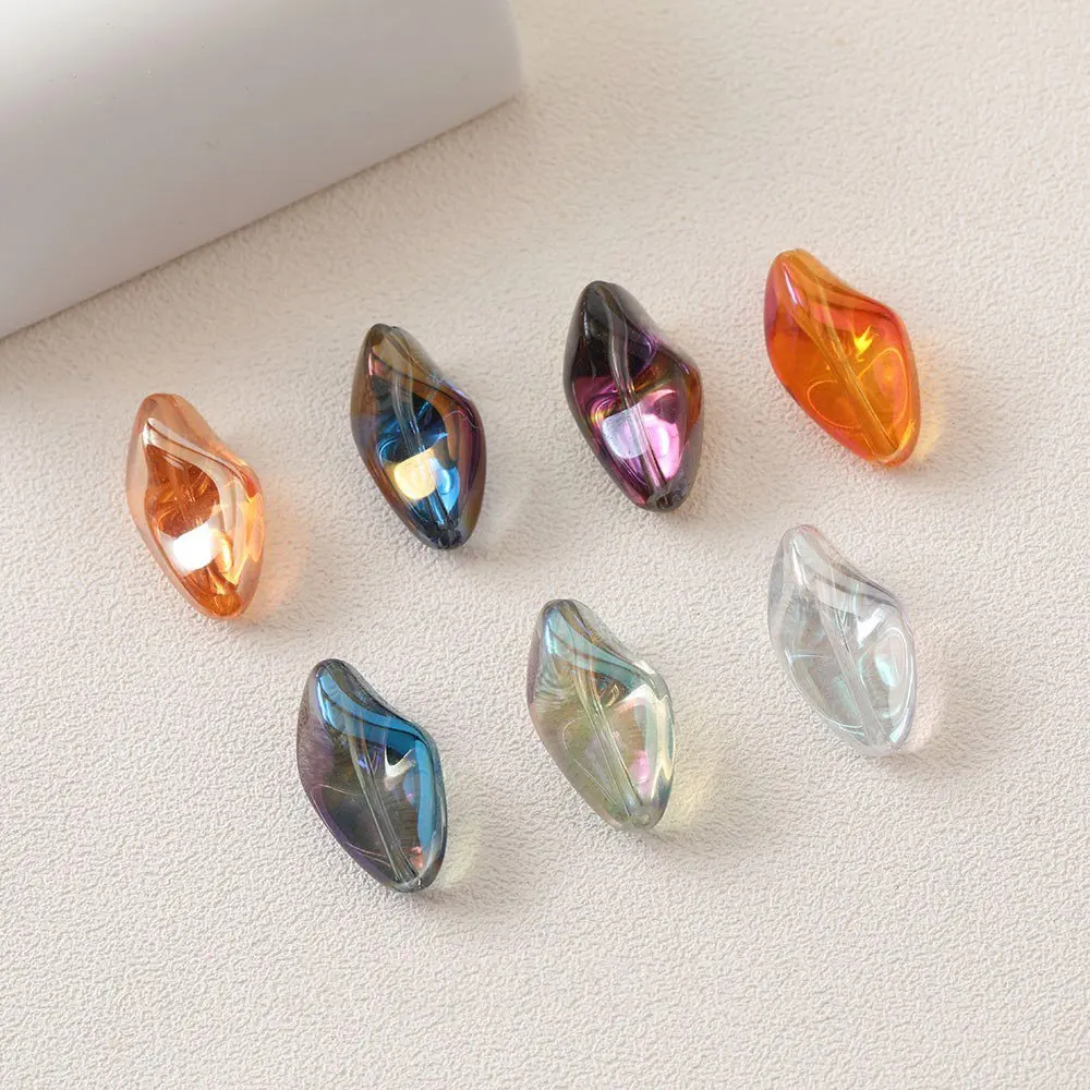 20PCS Irregular Glass Beads Septal Bead Charms for Jewelry Making Bracelet Supplies DIY Necklace Handmade Accessories