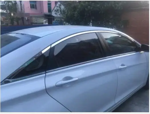 

Хромированные линии подоконника из нержавеющей стали для Hyundai Sonata 8 2011 2012, высокое качество