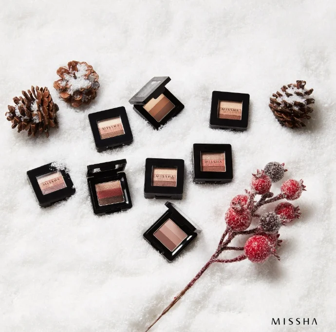 MISSHA Triple Shadow 12 Color Matte Shimmer Eyeshadow Palette Glitter Pigment Highlighter Beauty Glazed EyeShadow KoreaCosmetics