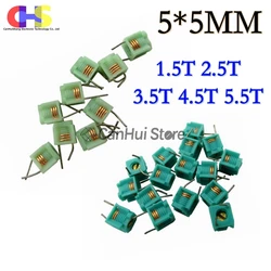 20pcs Adjustable Inductor MD0505 *5-1.5T 2.5T 3.5T 4.5T 5.5T Molded Inductor Hollow Coil Inductor Inductance 5 * 5