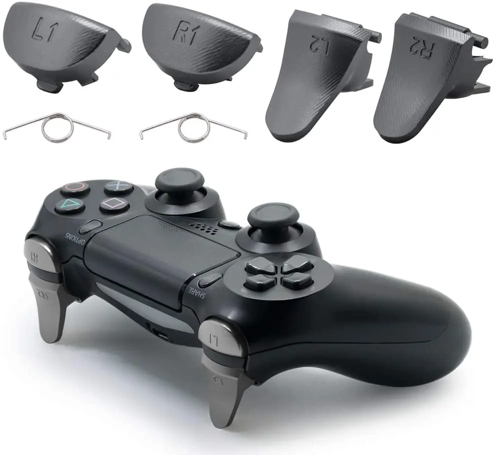 زر تمديد معدنية بديلة من الألومنيوم لوحدة تحكم PS4/Slim/PRO JDM 040 JDS 040 ، إصلاح ، تخصيص ، L1 L2 & R1 R2