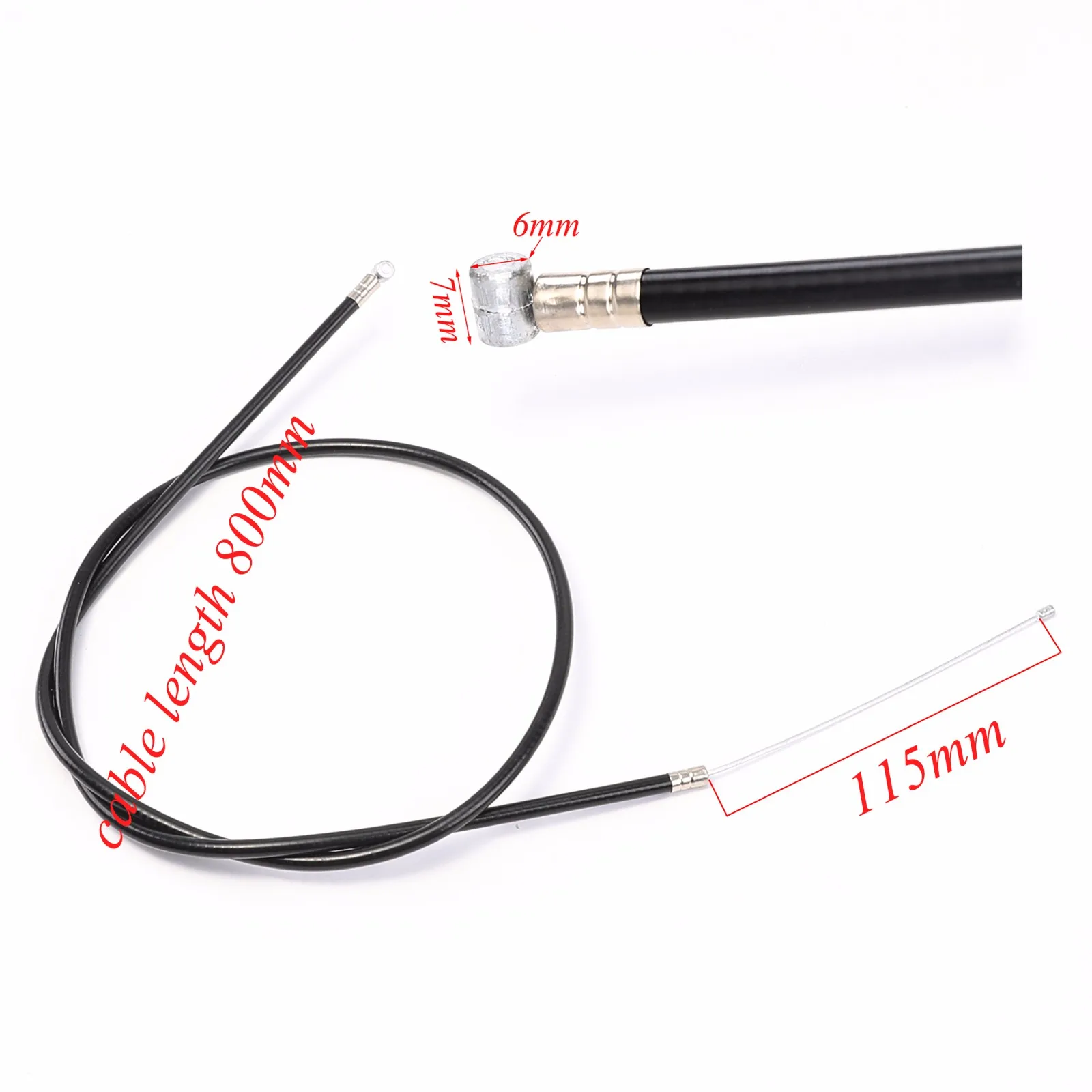 TDPRO 800mm Throttle Cable 115mm Travel length For 47cc 49cc Pocket Bike Mini Moto ATV Go Kart Dirt Bike