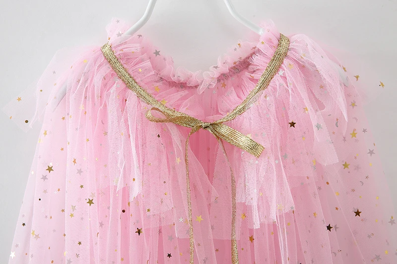 2-10 Jahre Neue Mädchen-Umhängejacke Regenbogen-Netzstoff Modischer Niedlicher Prinzessinnen-Umhang Bunter Tüll-Umhang Party-Geburtstagsgeschenk Kinderkleidung – Detail 21