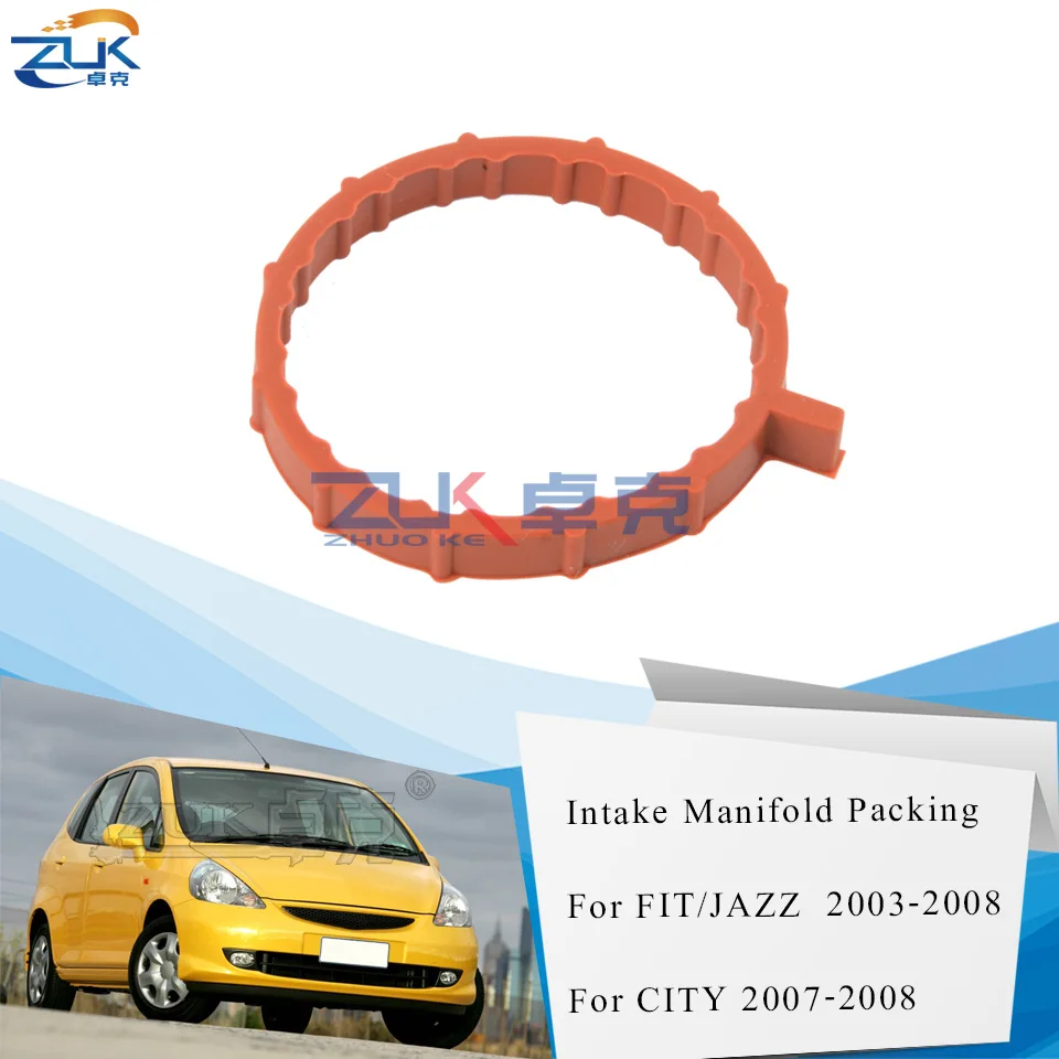 ZUK-Junta de colector de admisión de aire, embalaje para HONDA Fit JAZZ GD1 GD3 2005 2006 2007 2008 CITY FIT Saloon GD6 GD8 OEM:17105-PWA-007