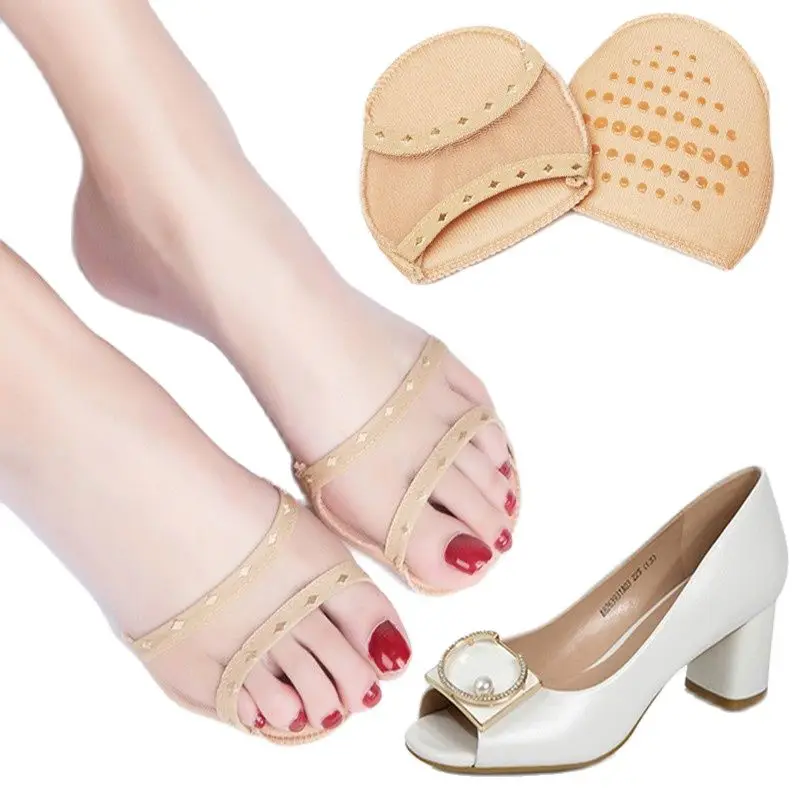 Bantalan Forefoot sepatu hak tinggi wanita Aksesori sisipan jari kaki bantalan pengisi stiker pereda nyeri Sol dalam