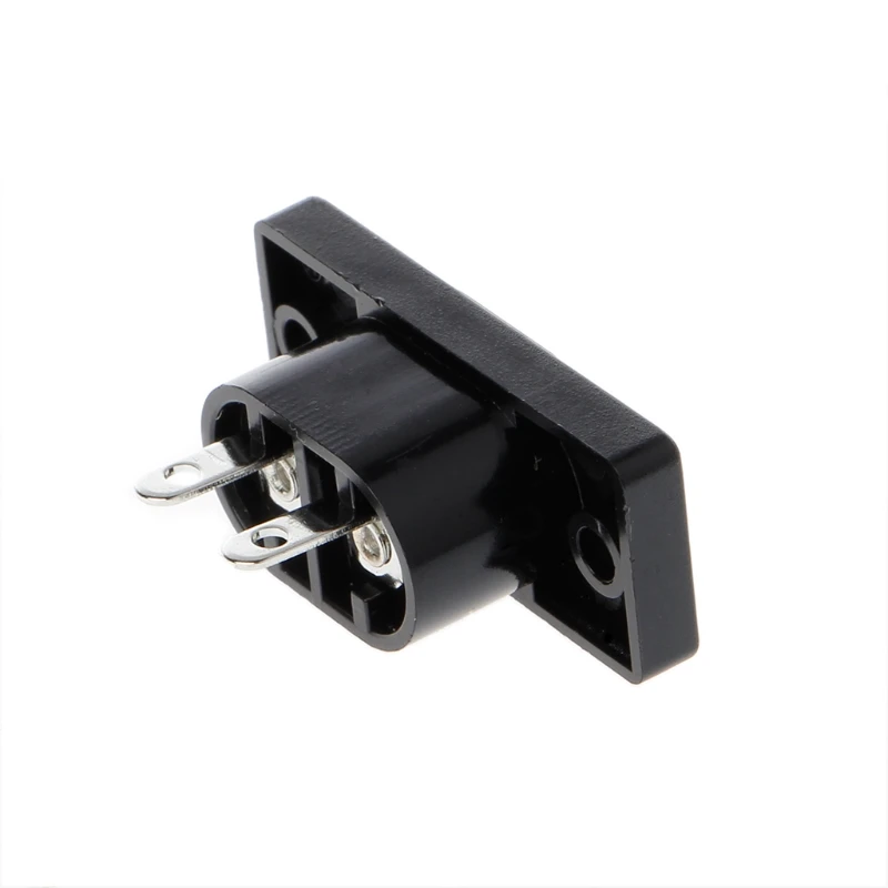 5 Pcs/1 Set IEC320 C8 Power Plug Black 2 Terminal Plug Power AC Input Socket 250 V 2.5A Hot Electrical Equipment